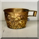 D55. Brass cup. - $8 